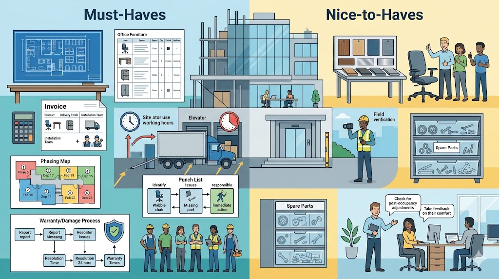 Must-haves vs nice-to-haves الأشياء الضرورية مقابل الأشياء اللطيفة