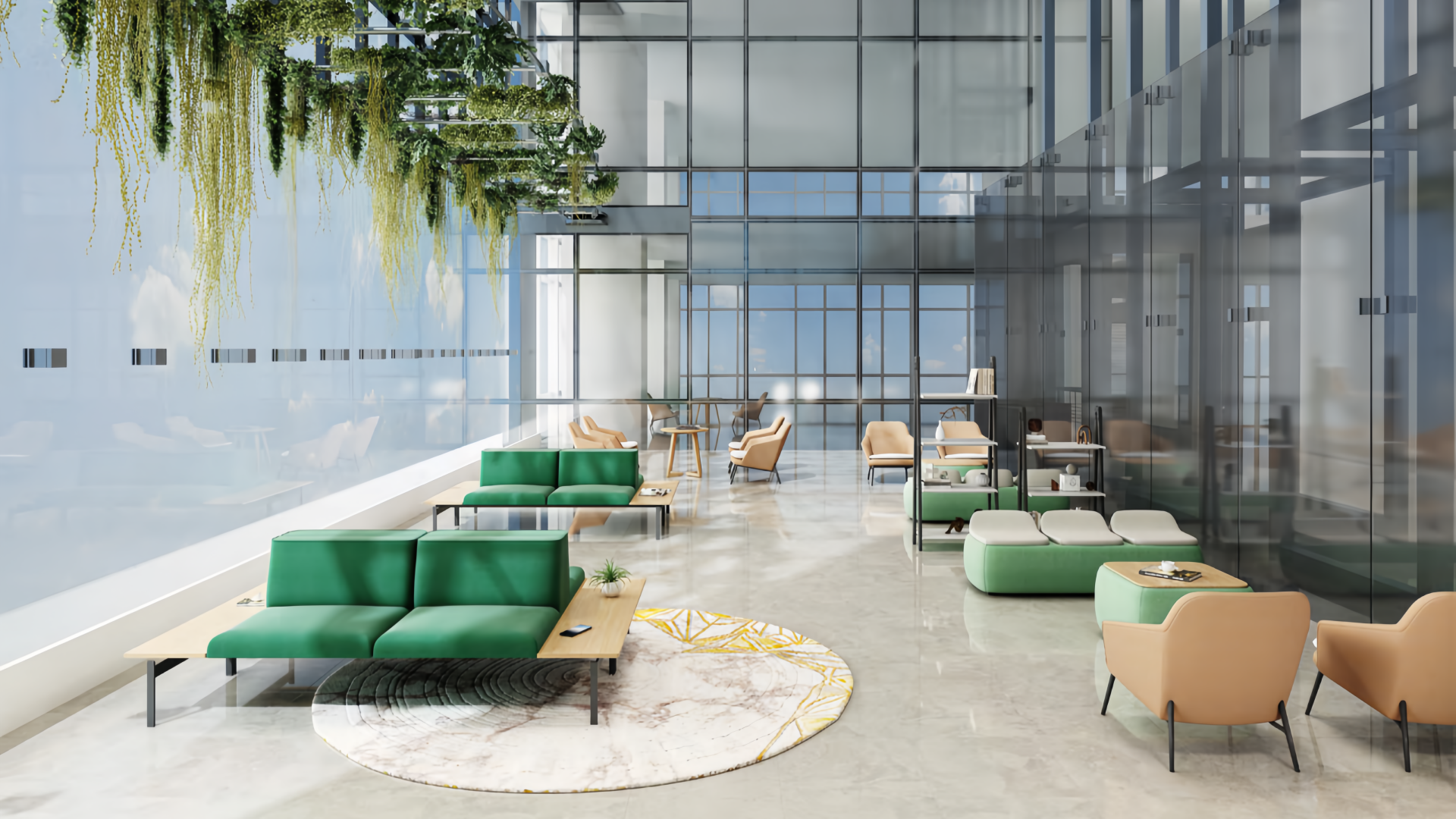 office public seating (2) مقاعد عامة للمكاتب (2)