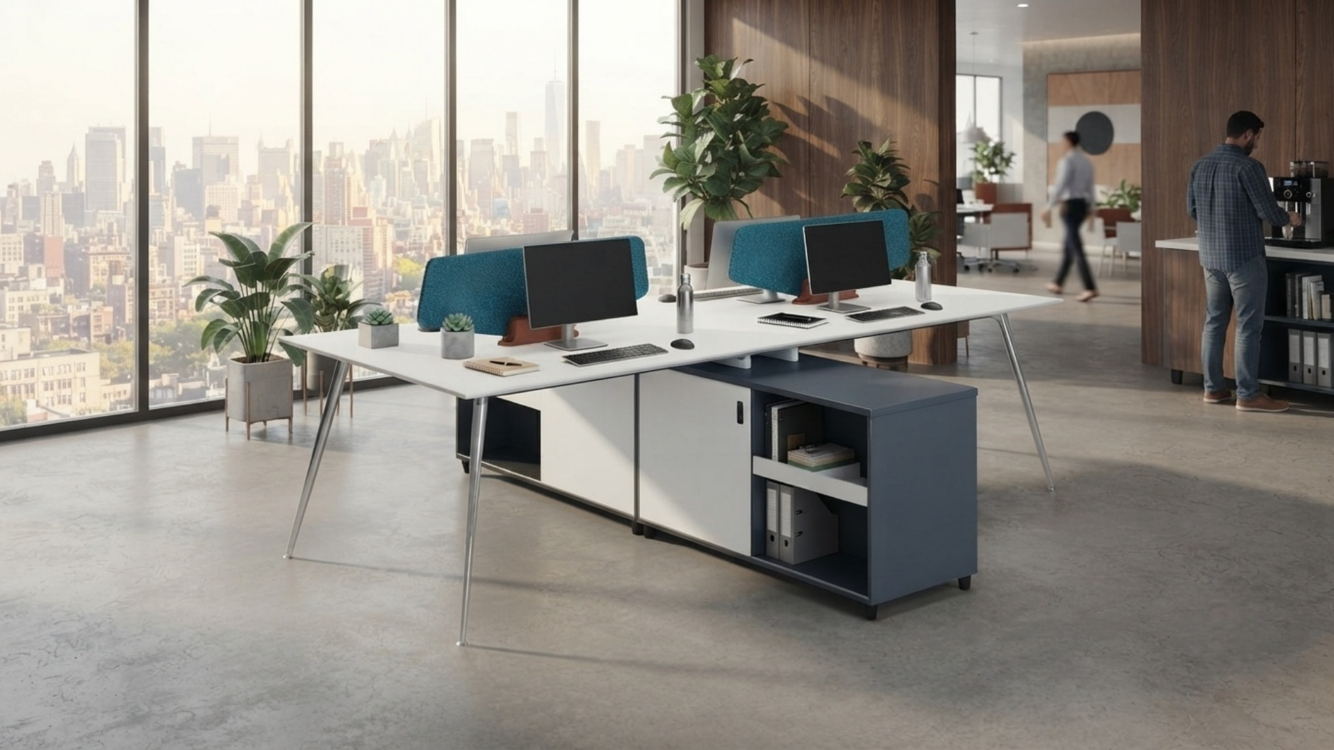 modular workstation for 4 (7) محطة عمل معيارية لـ 4 (7)