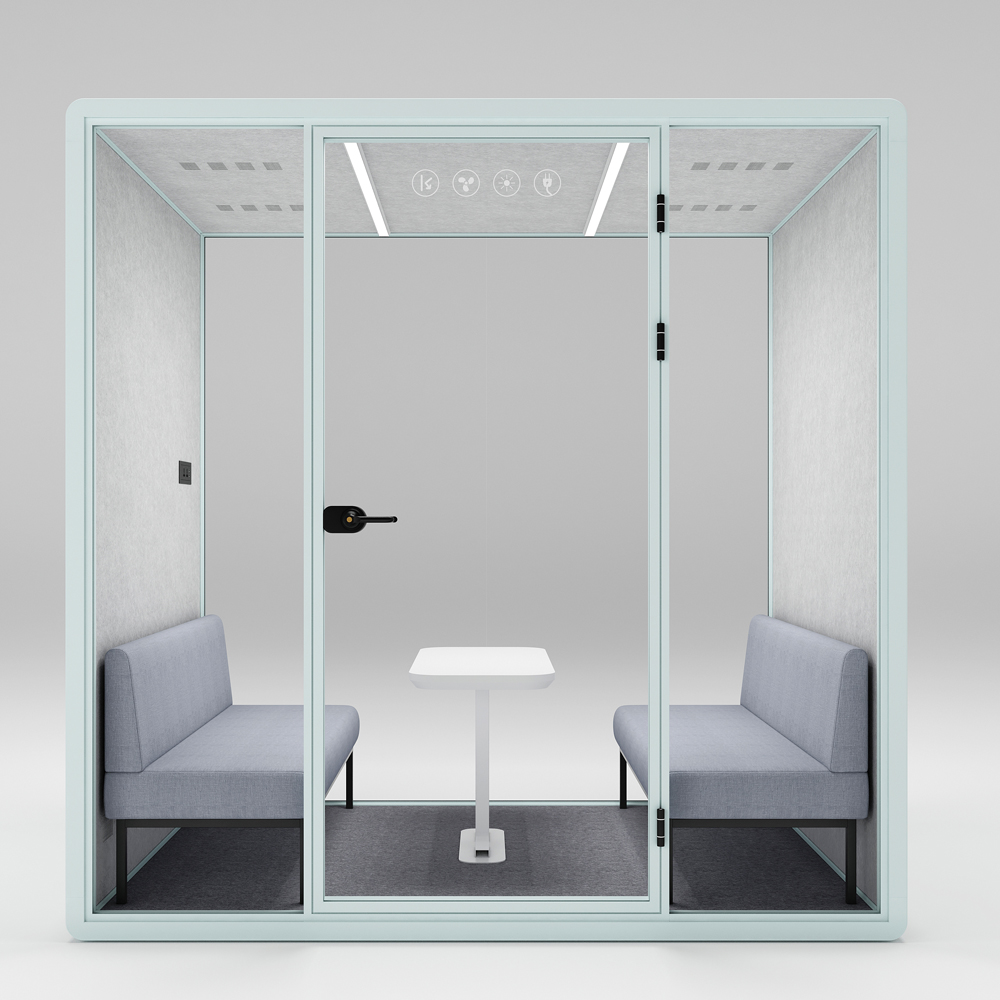كبسولات HongYe Azure Office للاجتماعات المكونة من 5 أشخاص