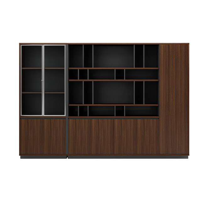 خزانة ملفات خشبية للمكتب مع قفل