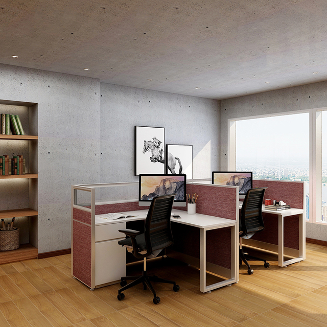 2 شخص مكتب حجيرة مكتب 