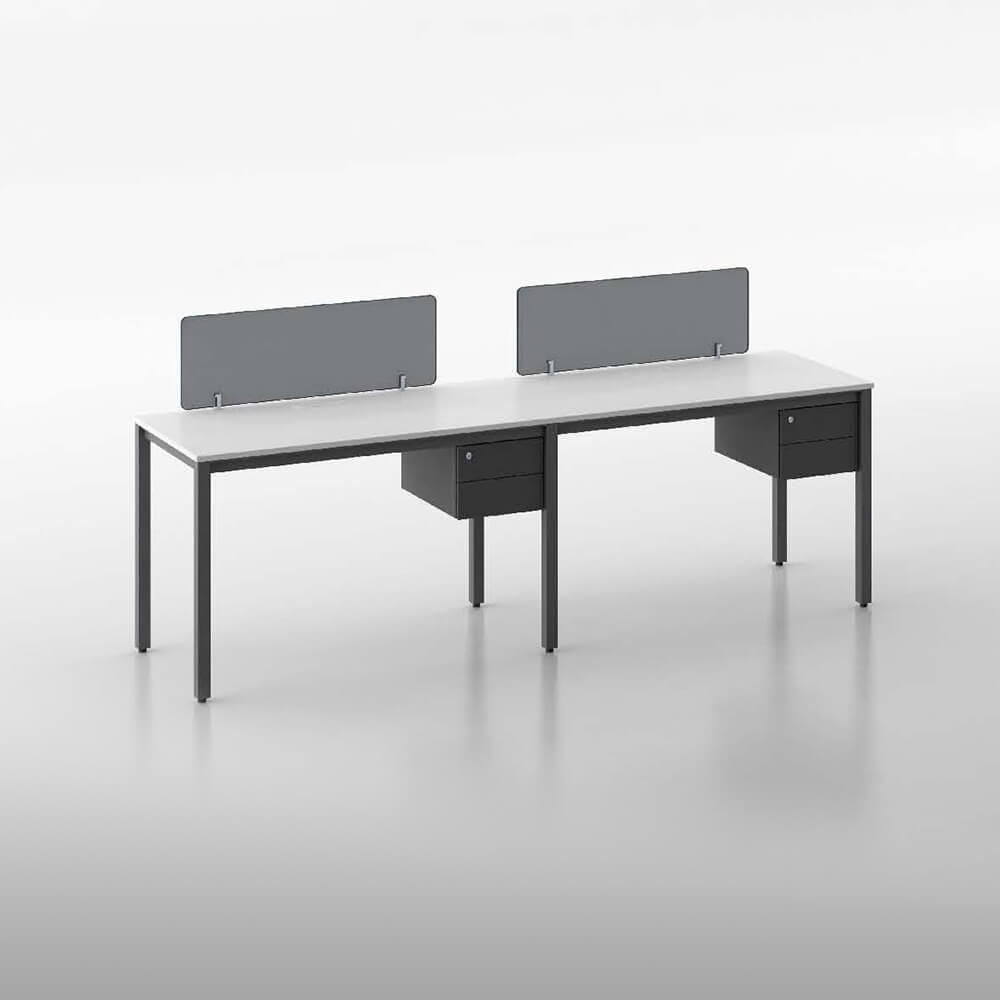 مكتب محطة عمل شاشة الكمبيوتر المزدوجة