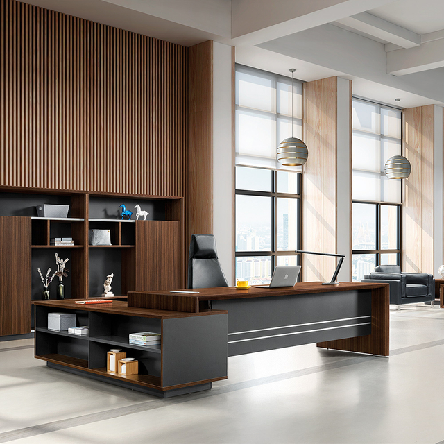 مكتب تنفيذي سلسلة JIANGNAN KATE |W2700 * D2200 * H760 (مم)